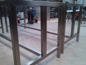 Bar Leaner Frame - Stainless Steel